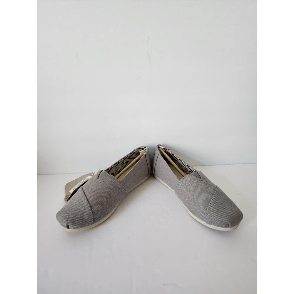 Nwt Toms Womens Alpargata Recycled Cotton Canvas Slip Ons Shoes Size 5